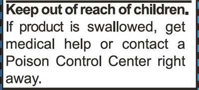 Keep out of reach of children - Keep Out of Reach